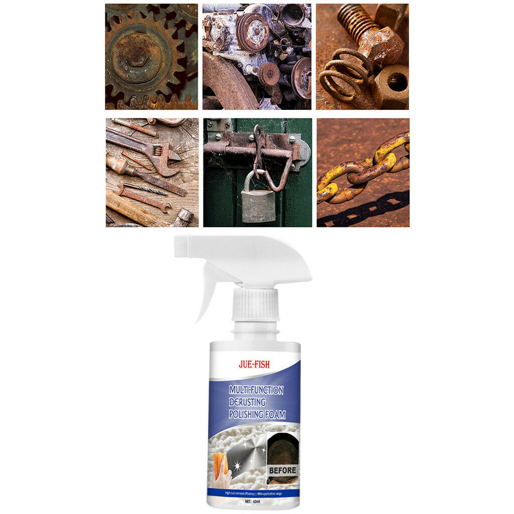 60ml Foam Cleaner Derusting Spray Rust Removal Car Kitchen Cleaner Detergent