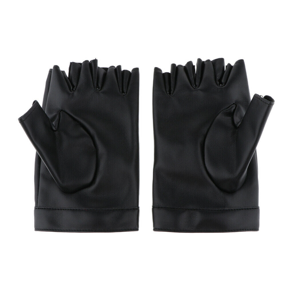 Sports Gloves Half Finger Gloves Black Hollow Out Driving Fingerless Gloves