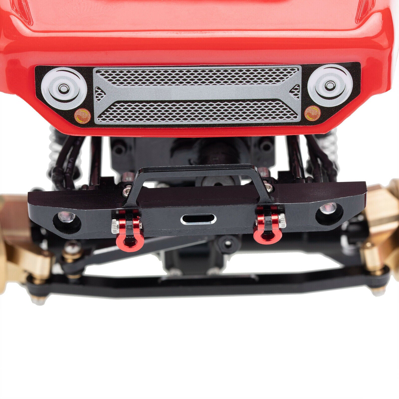 Aluminum Alloy Front Bumper for Axial SCX24 AX90081 1:24 Deadbolt RC Car