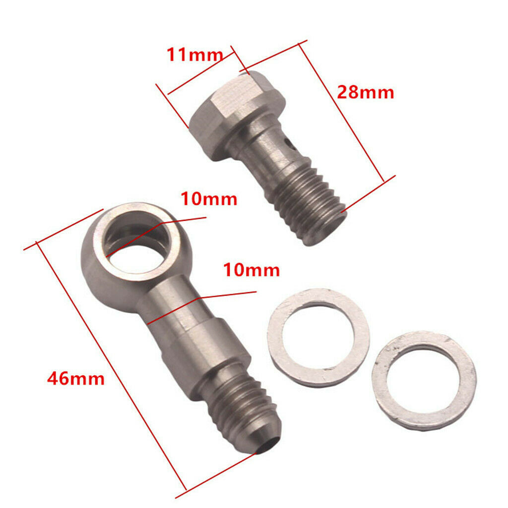 Turbo Banjo  Kit M10x1.5 Mm To 4AN +1.8mm Restrictor Oil Feed For TD04
