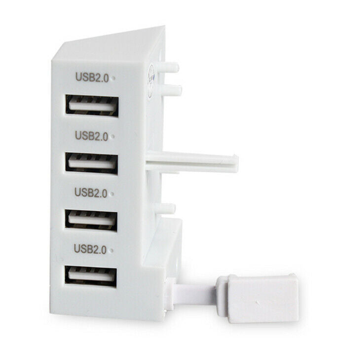 USB Hub for Xbox One S 4 Ports White USB 2.0 Expansion Adapter Charger