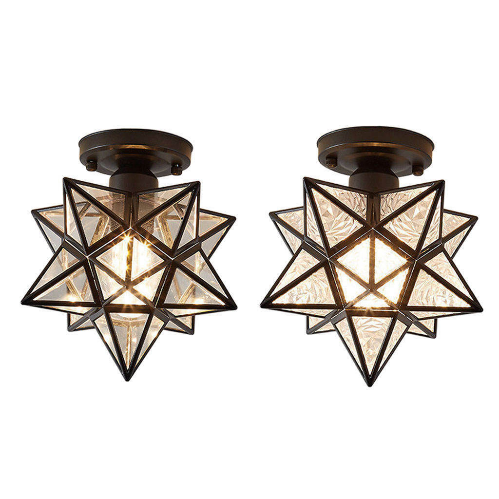 2PCS Porch Industrial Ceiling Light Lighting Fixture Modern Lamps for Cafe