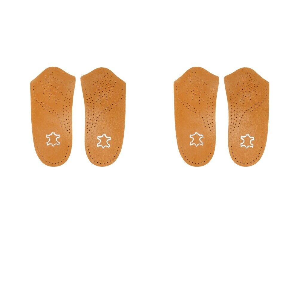 2Pairs 3/4 Arch Support Orthopedic Insoles Flat Foot Valgus Corrector Unisex
