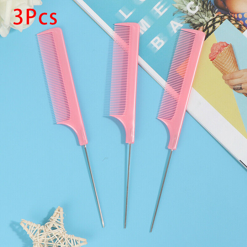 3Pcs Highlight Comb Hair Combs Hair Salon Dye Comb Separate Parting Hair .l8