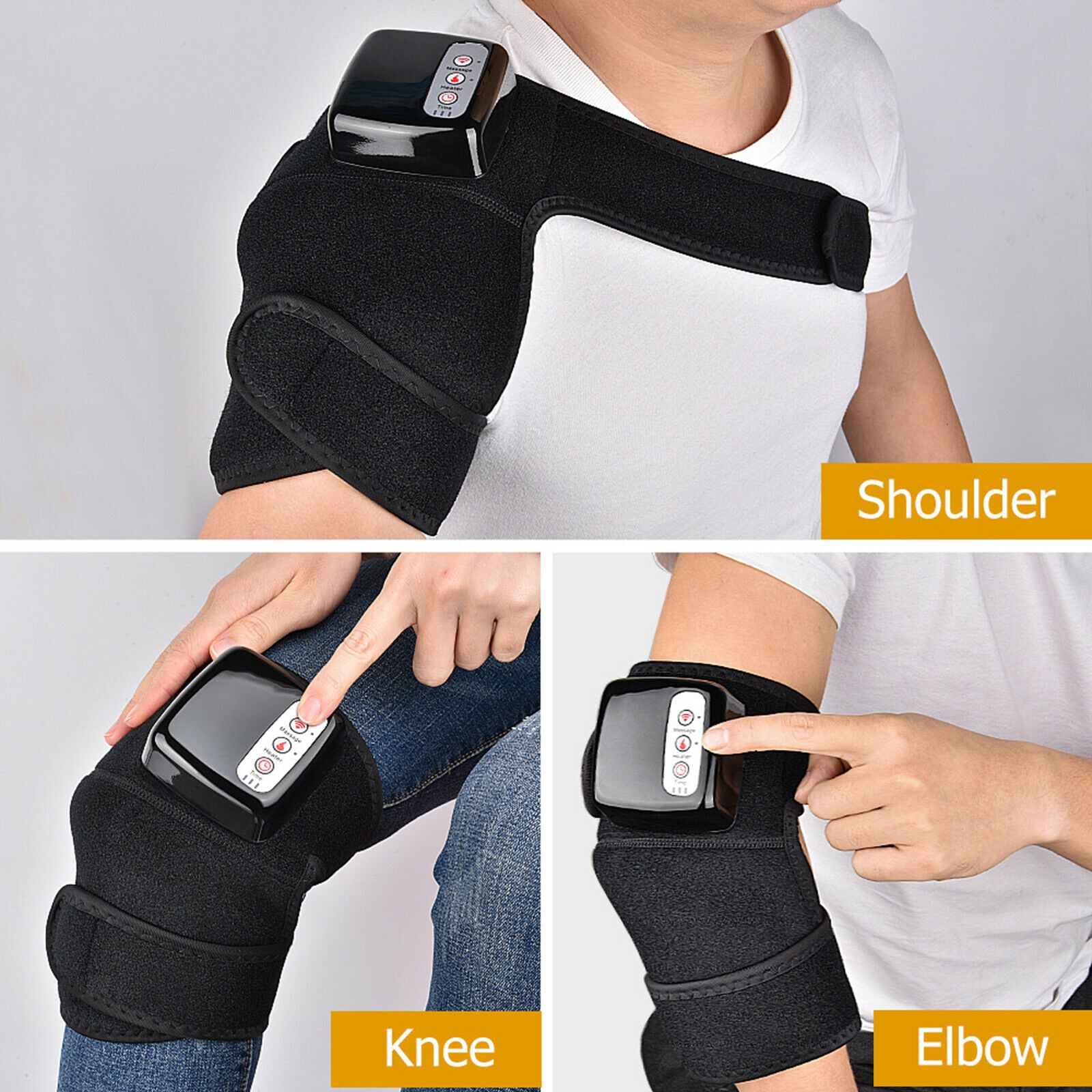 Wireless Knee Massager Pain Relief Back Shoulder Massage Instrument US Plug