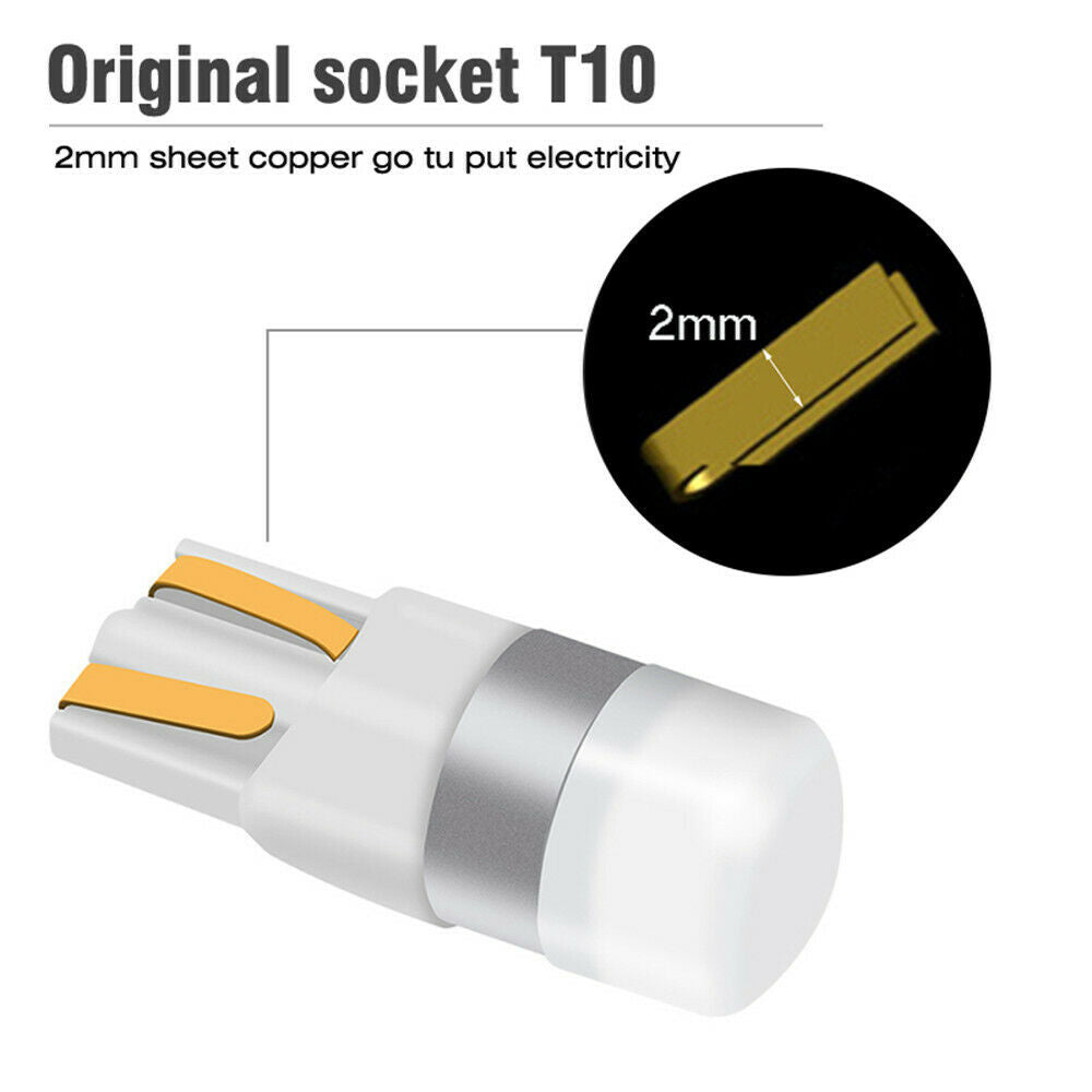 10X Canbus T10 LED Bulb W5W 3030 SMD Car Width Light Interior Reading Lamp ~~