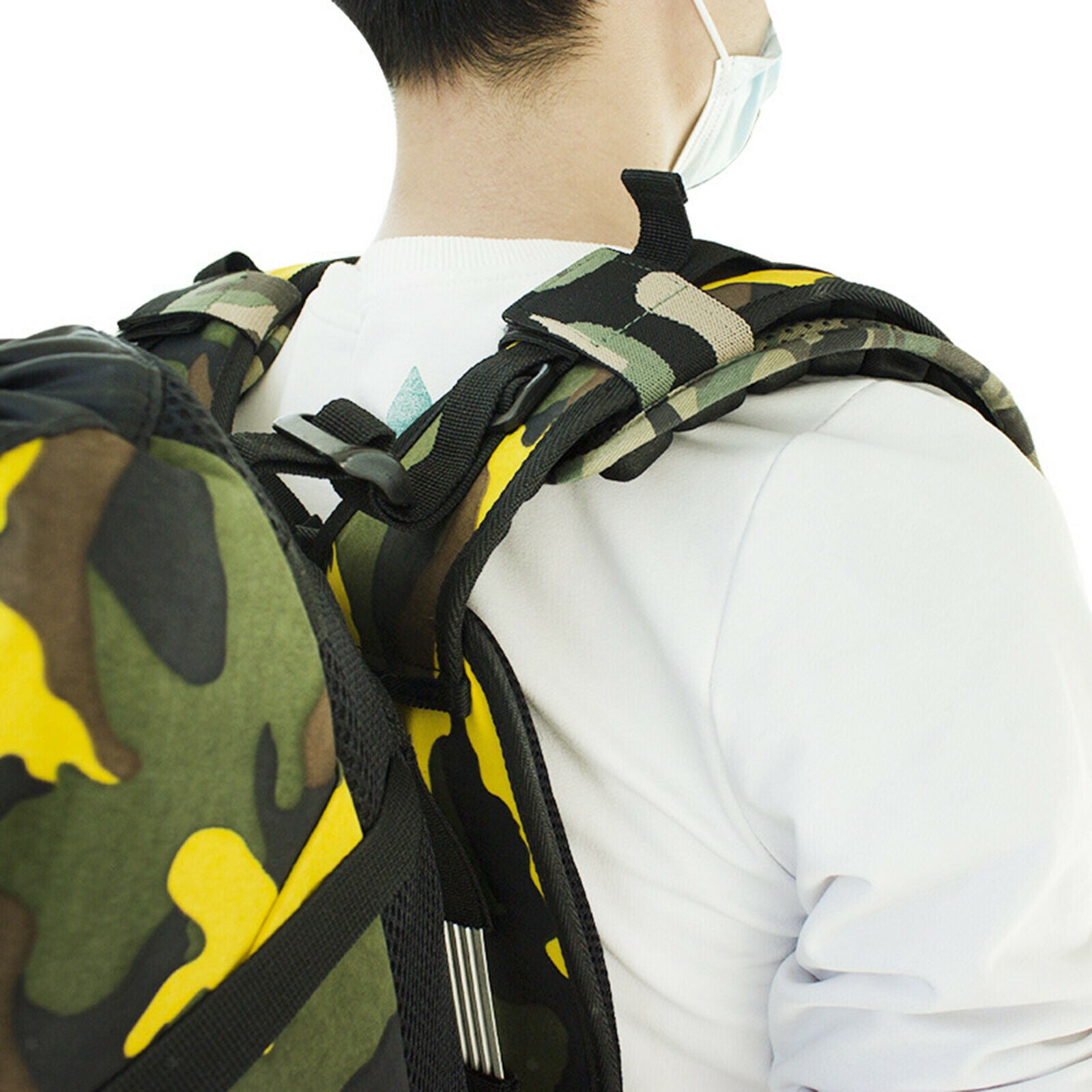 2Pcs Backpack Shoulder Strap Pad Air Cushion Durable Bag Padded 33.5x8.5cm