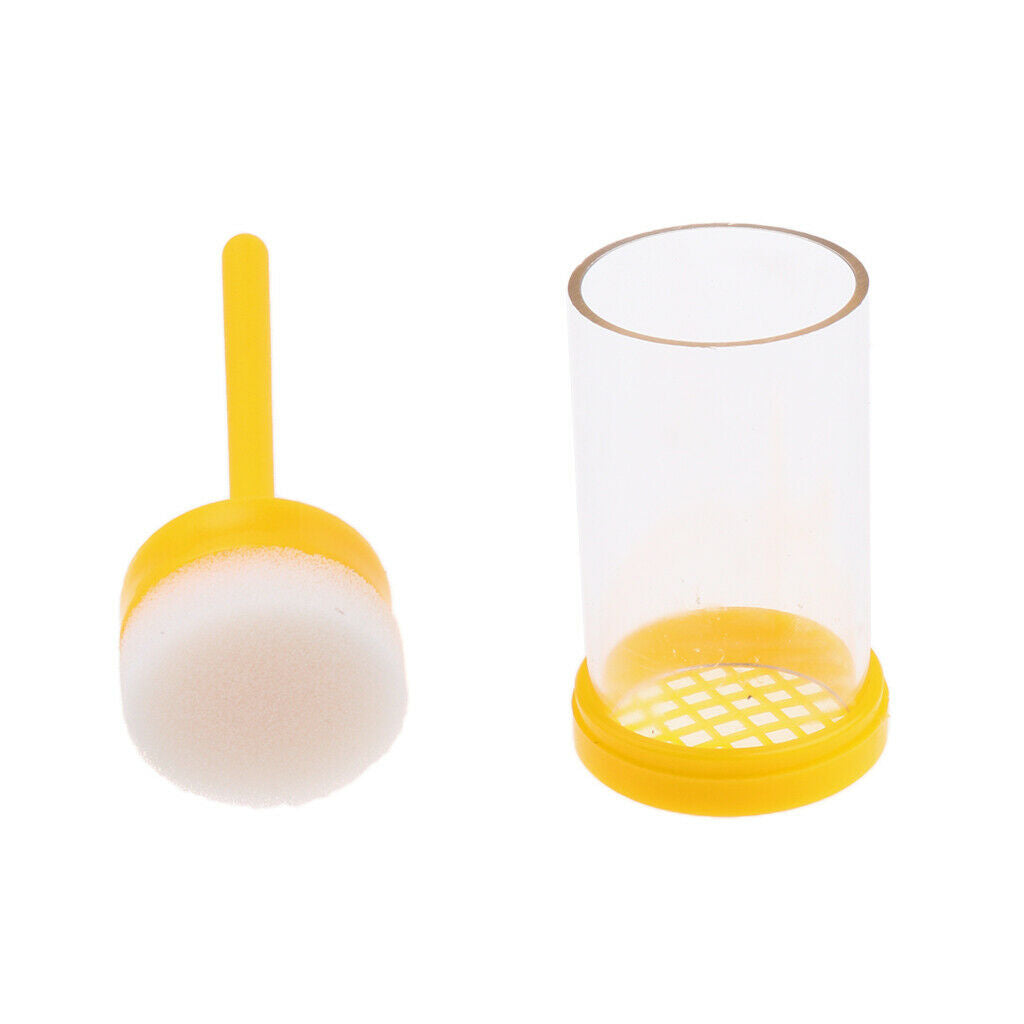 Bee Queen Bottle Marker Marking Tube Cage Plunger Push Plastic Beekeeping Tools