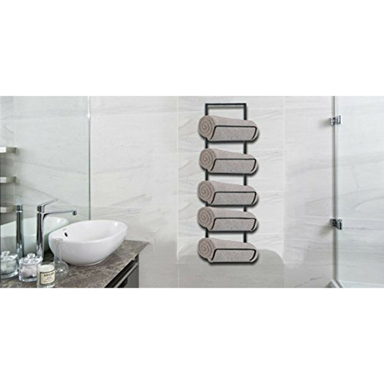 5Tier Metal Wine Racks Wine Bottle Bar Display Stand for Bathroom Kitchen