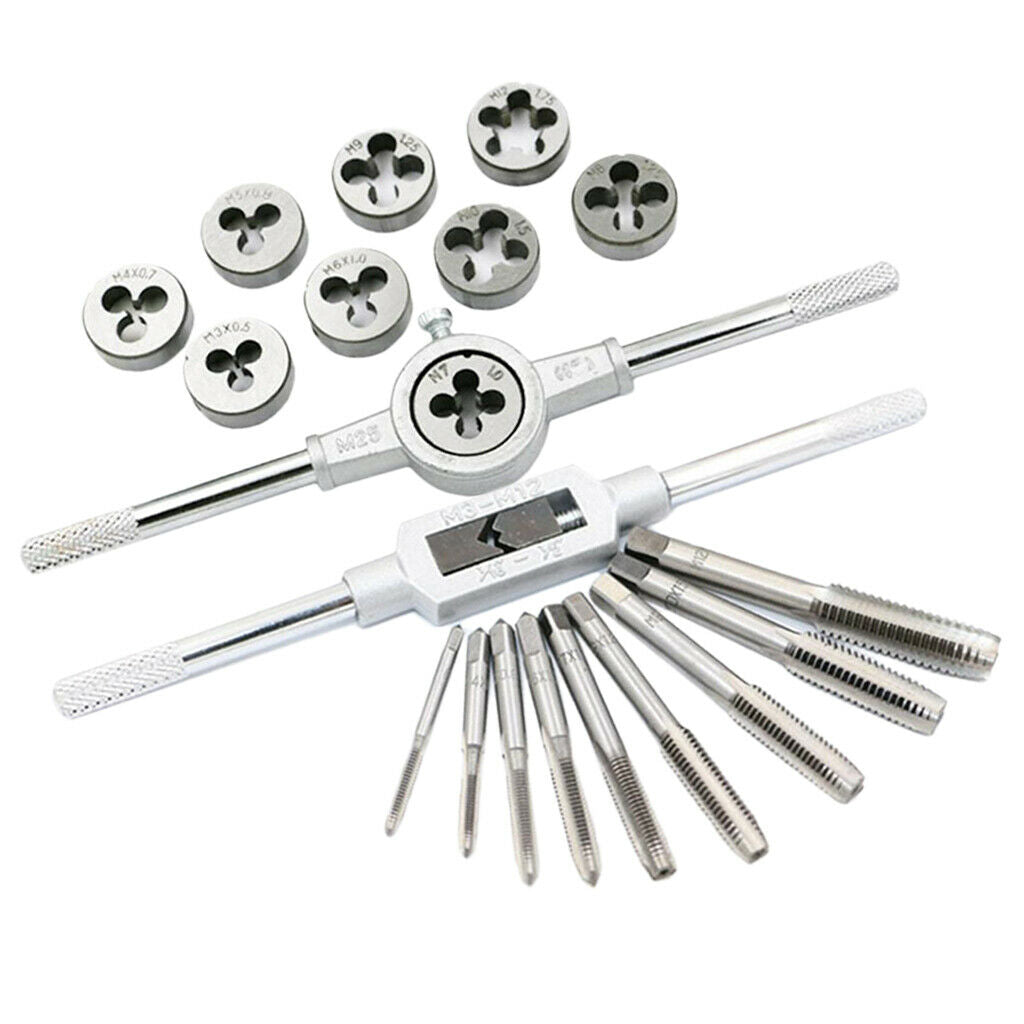 20Pcs/Set Tap Wrench Metric Manual Screw Tap Screwdriver Bit Set M3-M12
