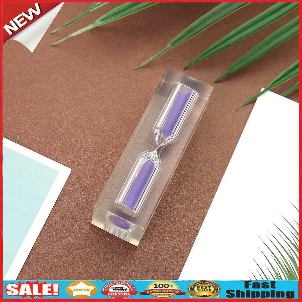 3min Crystal Hourglass Sandglass Sand Clock Kids Timers Craft Gift Ornament @