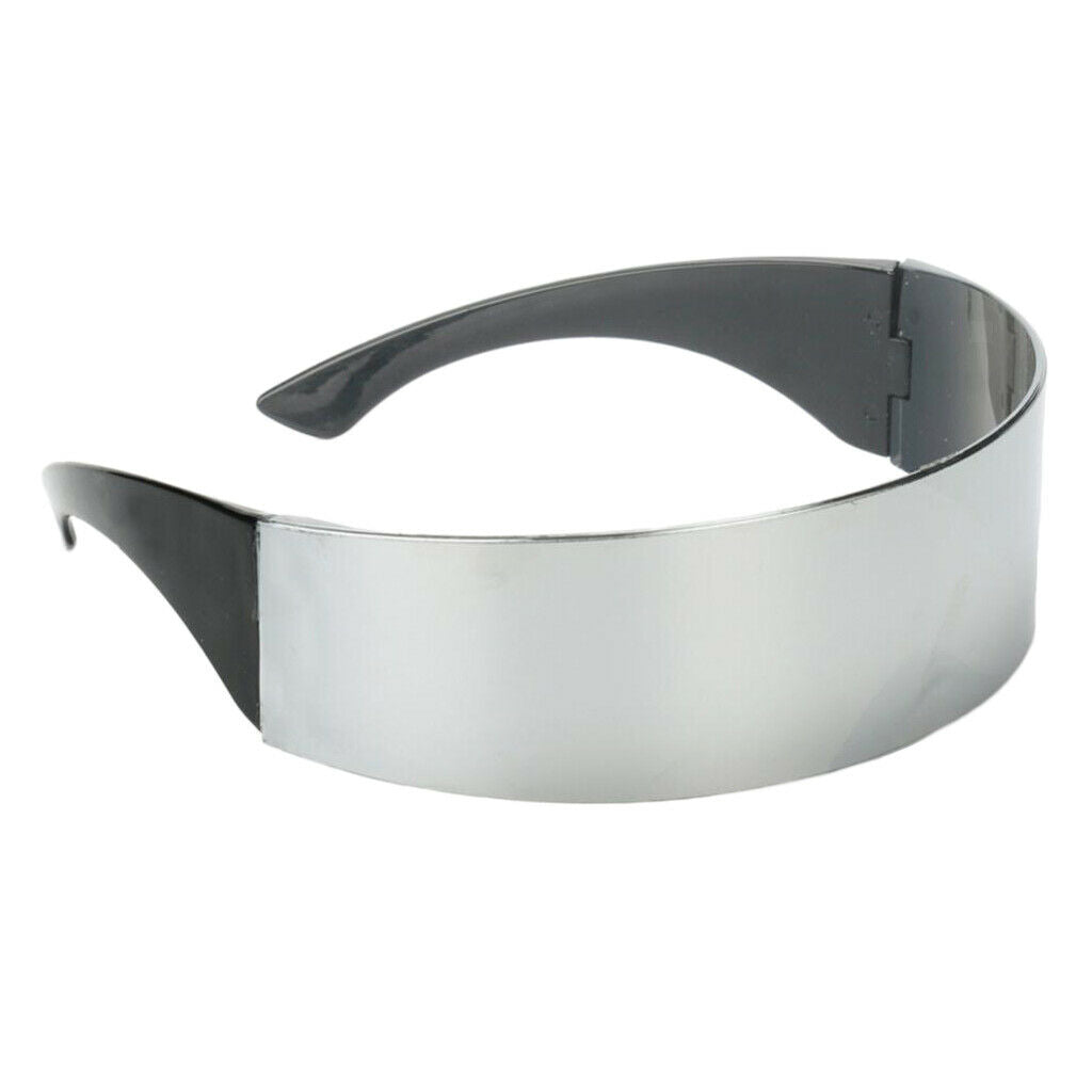 Novelty Space Robot Glasses Party Rave Costume Futuristic Shield Sunglasses