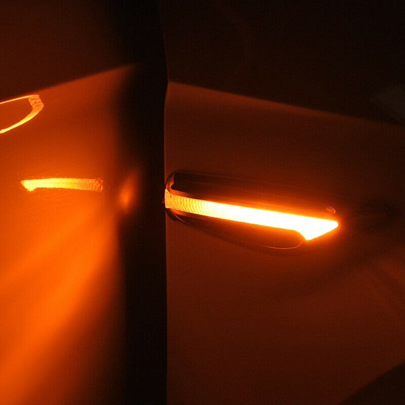 2PCS 46 LED Side Turn Signal Lamp Fender Light Night Bright Amber for Car SUV