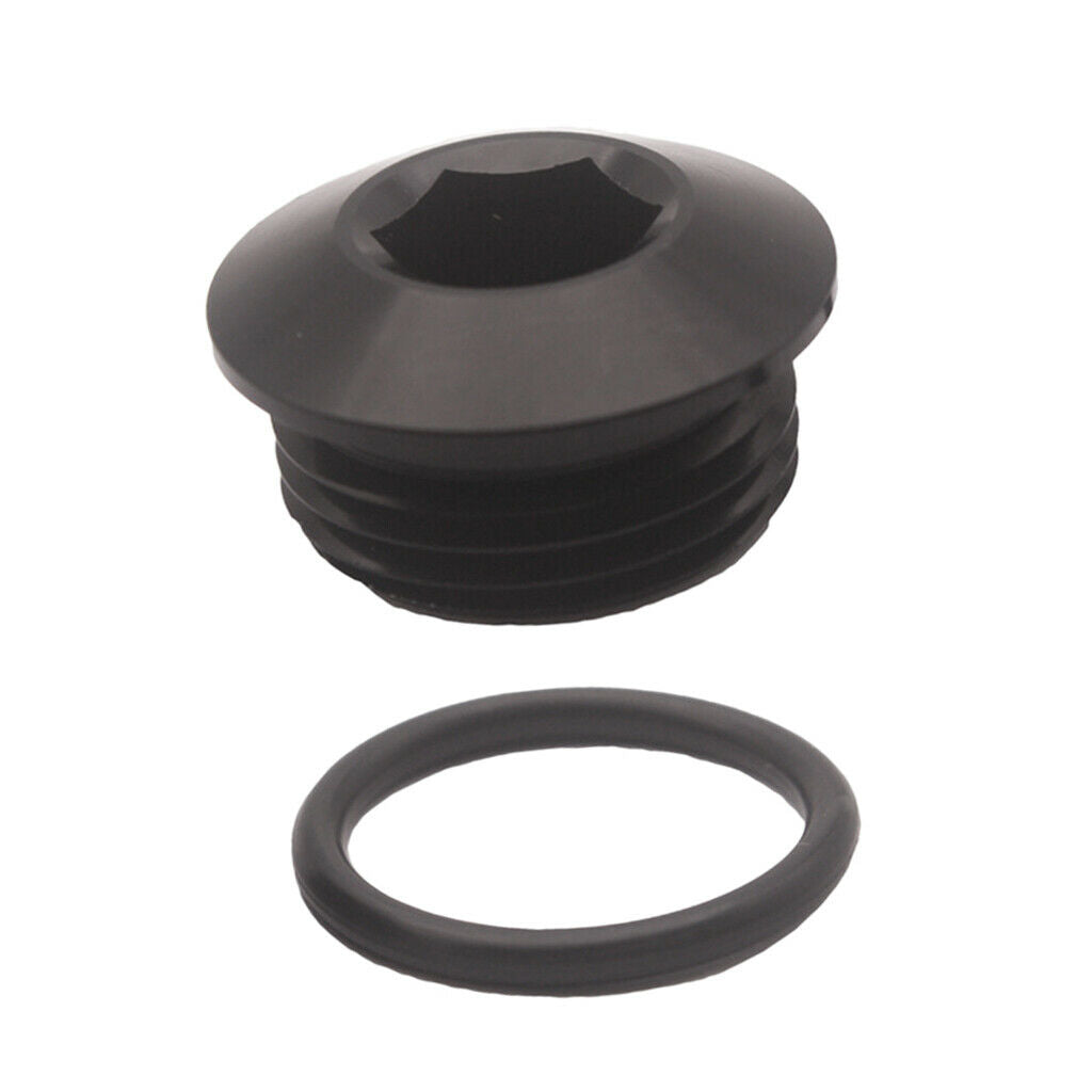 Alloy Aluminum 12 AN 12 -AN ORB Plug With O Ring Spherical Socket Black