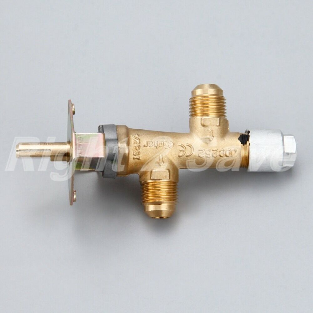 1Pc Pilot Safety Gas Valve Tap 3/8" NPT Male Flare Thread Solenoid Brass 1/2PSI
