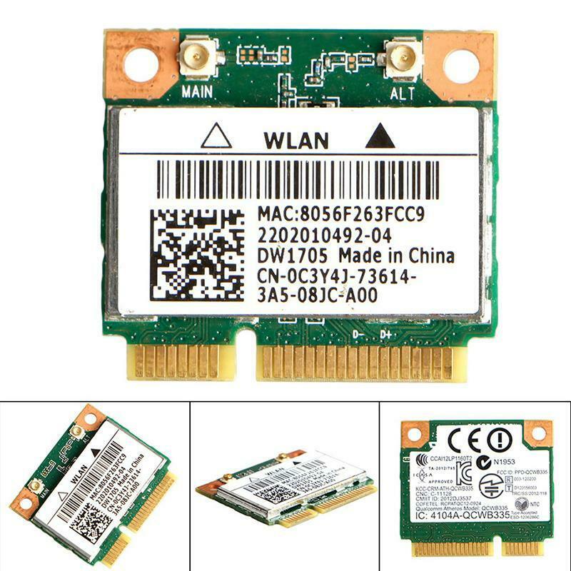 Intel Qualcomm Atheros QCWB335 Wifi Mini Wireless Card CN-0C3Y4J For Dell DW1705