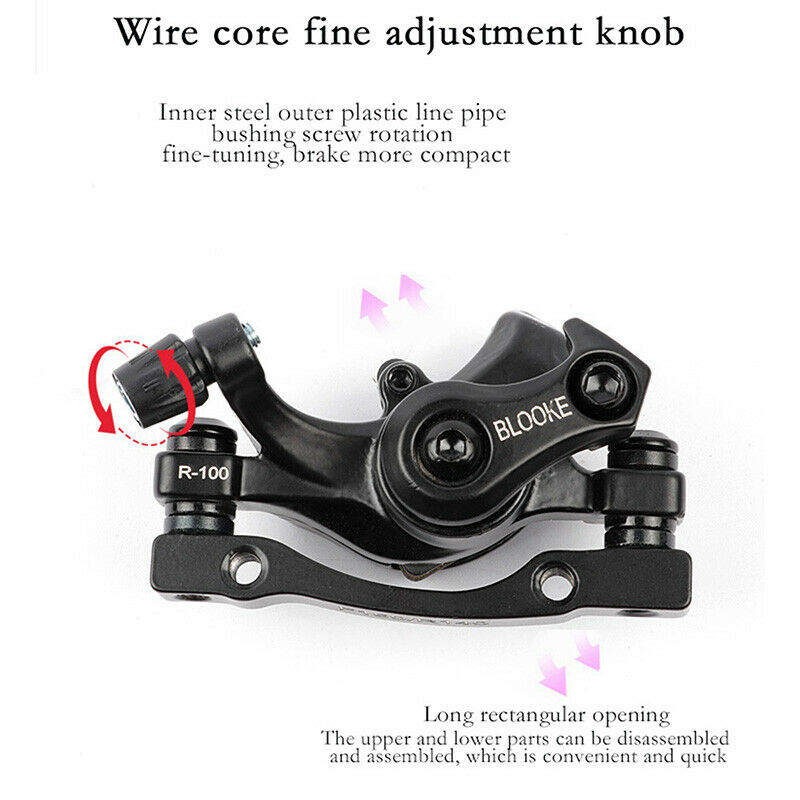 Mountain bike mechanical disc brake clamp line pull brake brake line disc brake