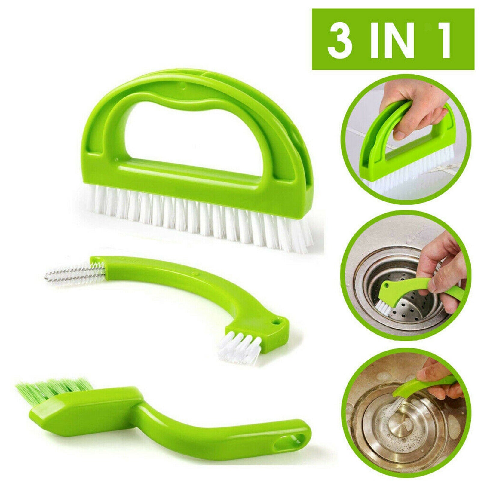 Mortar cleaner brush for shower cleaning, scrubbing floor lines tiles