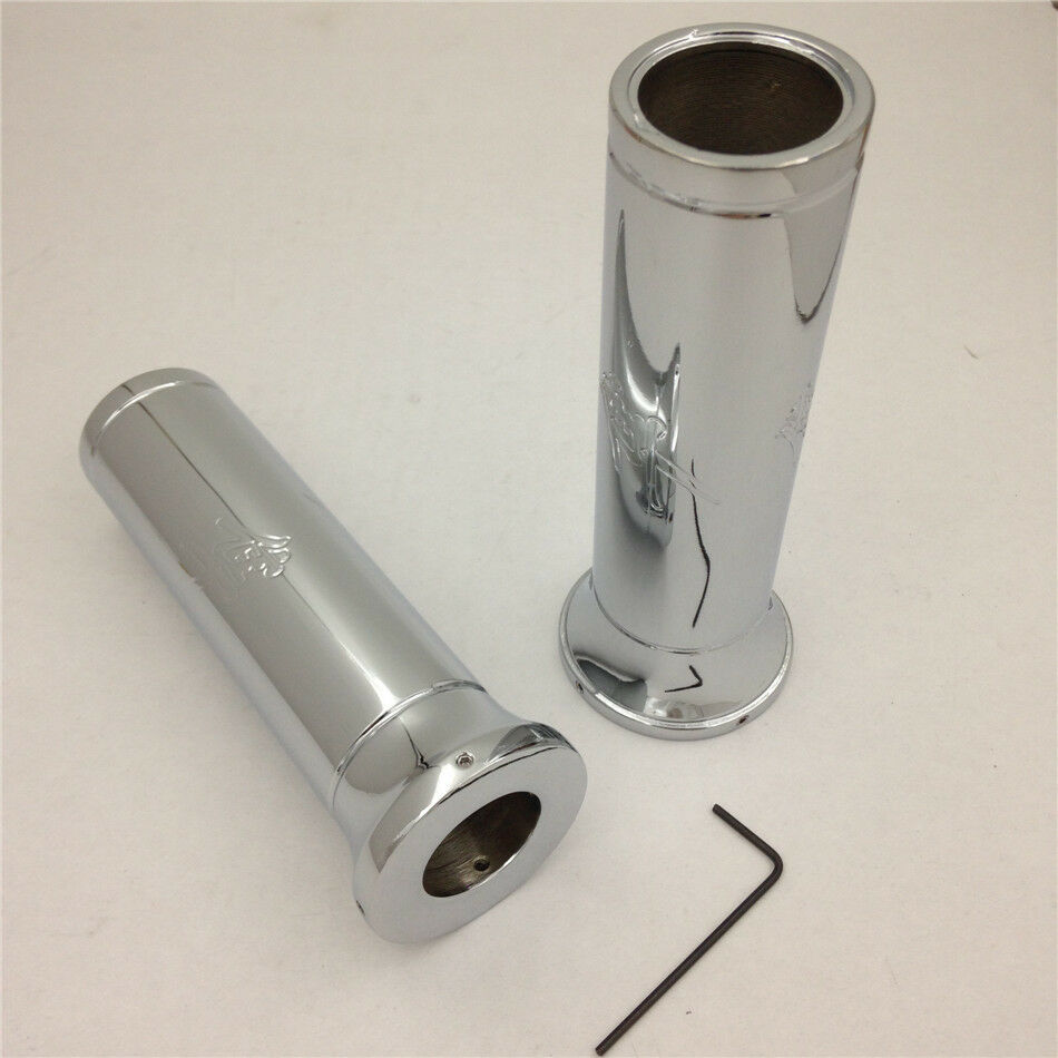 Chrome handlebar grips for SUZUKI GSXR GSX-R 1300 R GSX1300R Hayabusa 1982-2013