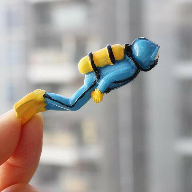 Treasure Hunter Diver Fish Tank Ornament Landscape Aquarium Decorati.l8