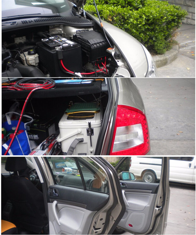 Black Car Auto Door Antiscratch Soundproof Edge Seal Strip O U Type Rubber Trim