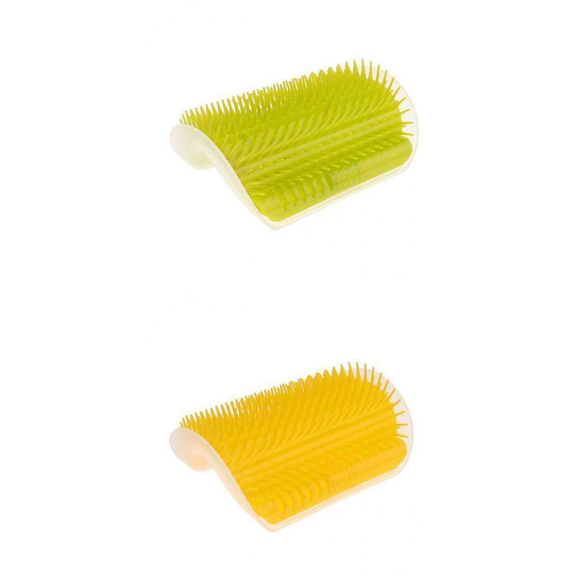 2-pack Dog Cat Soft Self Groomer Grooming Brush Massage Comb w/ Catnip