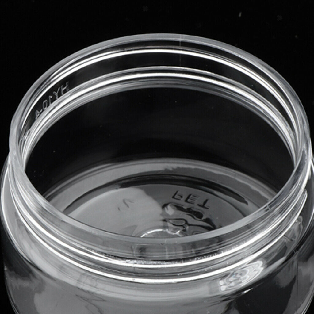 5x Empty Cosmetic Pots Lip Balm Container Jar Aluminum Cover 100 ml 68x43 mm