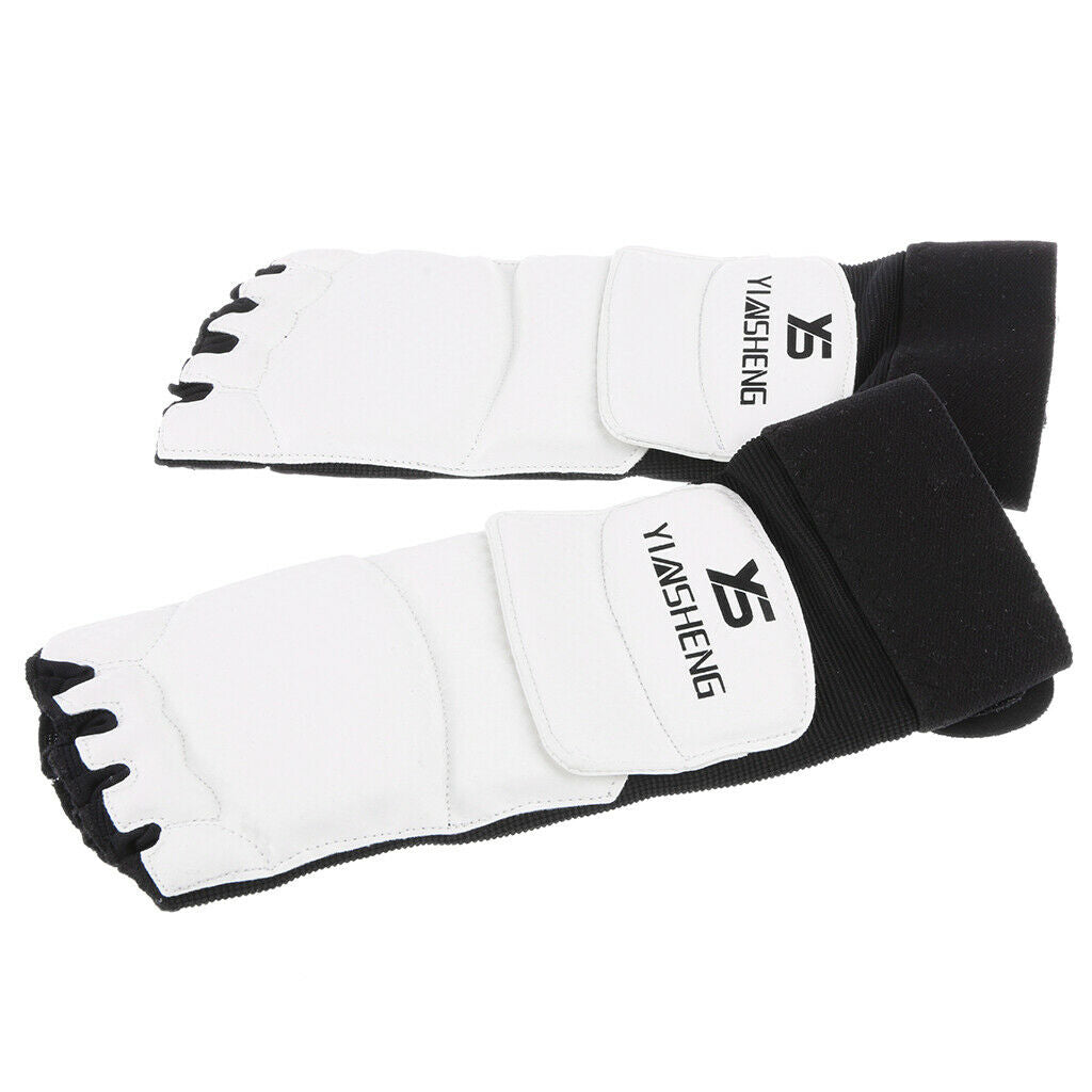 Taekwondo Karate Foot Protector Instep Guards Kickboxing MMA Sparring Gear - L