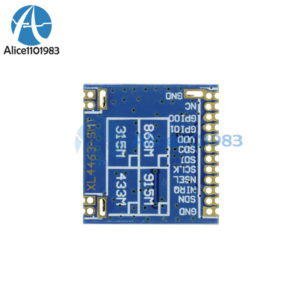 Mini SI4463 2000M 433Mhz Remote Wireless Transceiver Module + Spring Antenna