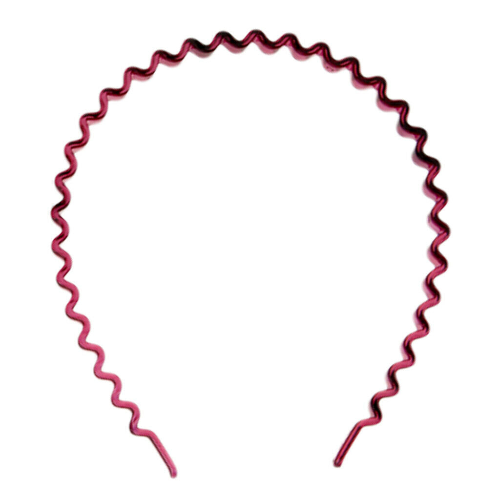 2pcs Girl Boy Wave Headband Gripper for Bath SPA Costume Accs brown+wine red