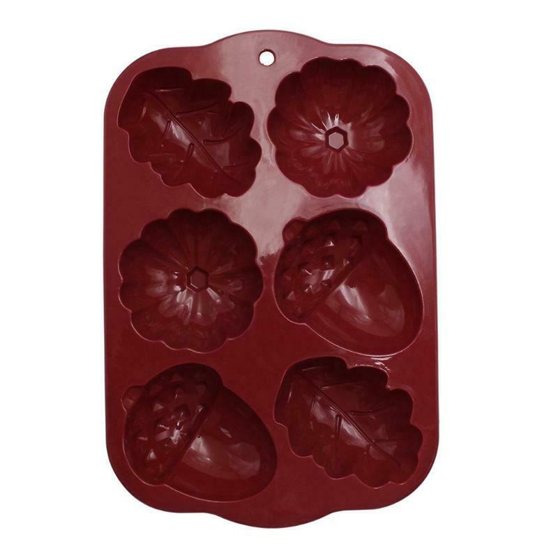 Cake Decorations Hazelnut Leaf Pumpkin Lid Shape DIY Molds Silicone Material