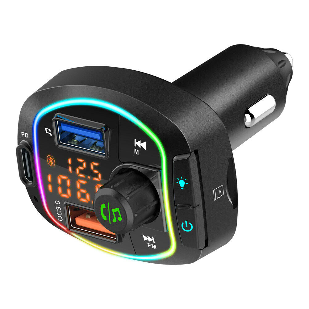 BC66 BT 5.0 Handsfree Wireless FM Transmitter Car MP3 Player PD18W QC3.0 Charger