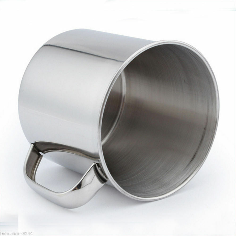 Stainless Steel Coffee Tea Mug Cup-Camping/Travel 3.5  Hot BDAU
