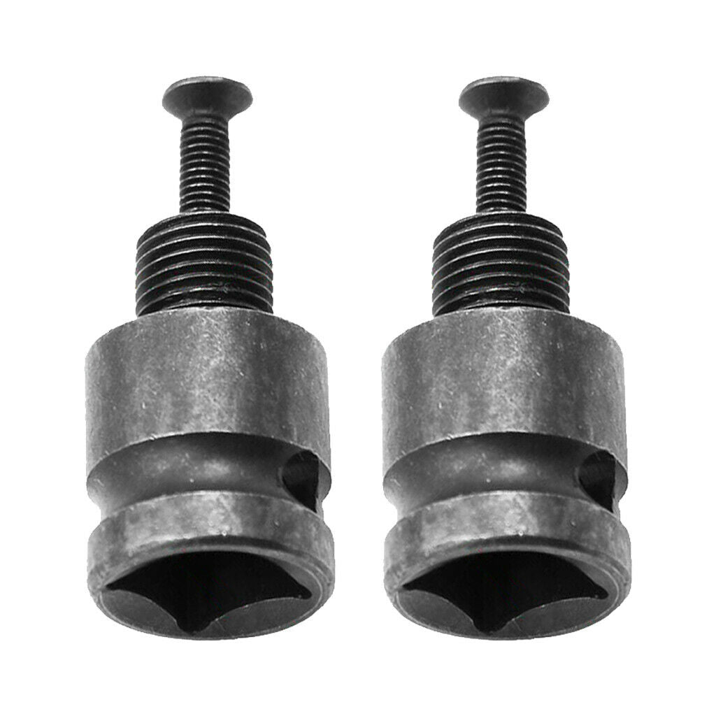 2pcs 1/2 Drill Chuck Adaptor Tools for Impact Wrench Conversion with Screw