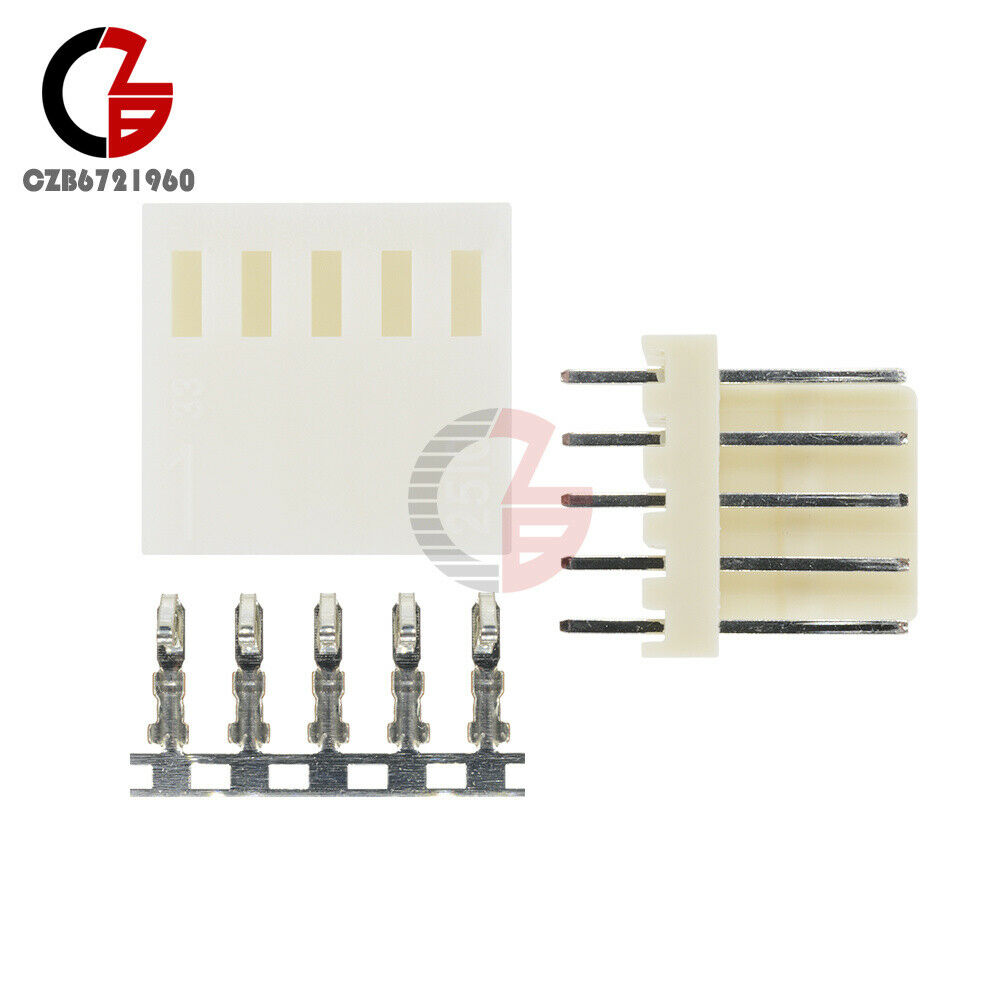 50Pcs KF2510-5P 2.54mm Pitch Pin Header +10 Terminal + 10 Housing Connector Kits