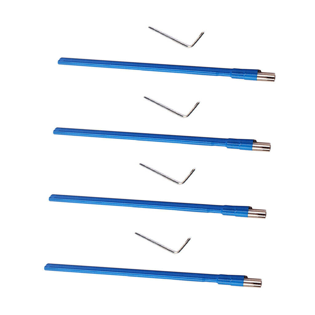 4   Set   Acoustic   Guitar   Two   Way   Truss   Rod   Blue   w /  L   Shape
