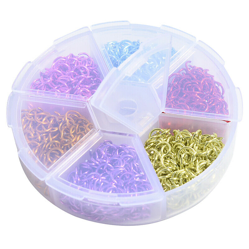 1080Pcs/Box Mixed Colors Open Jump Ring Split Rings Jewelry Making Findin.l8