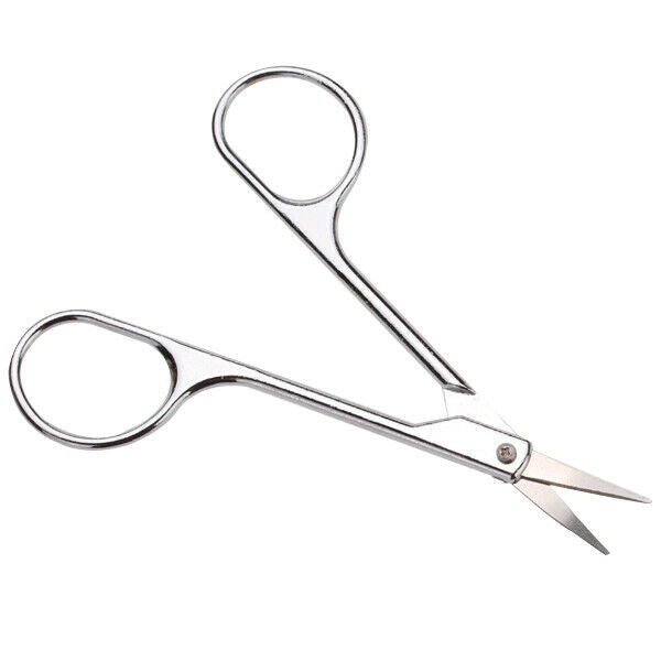 Fine Point Curved Cuticle Nail Nose Hair Remover Scissors Stainless Steel