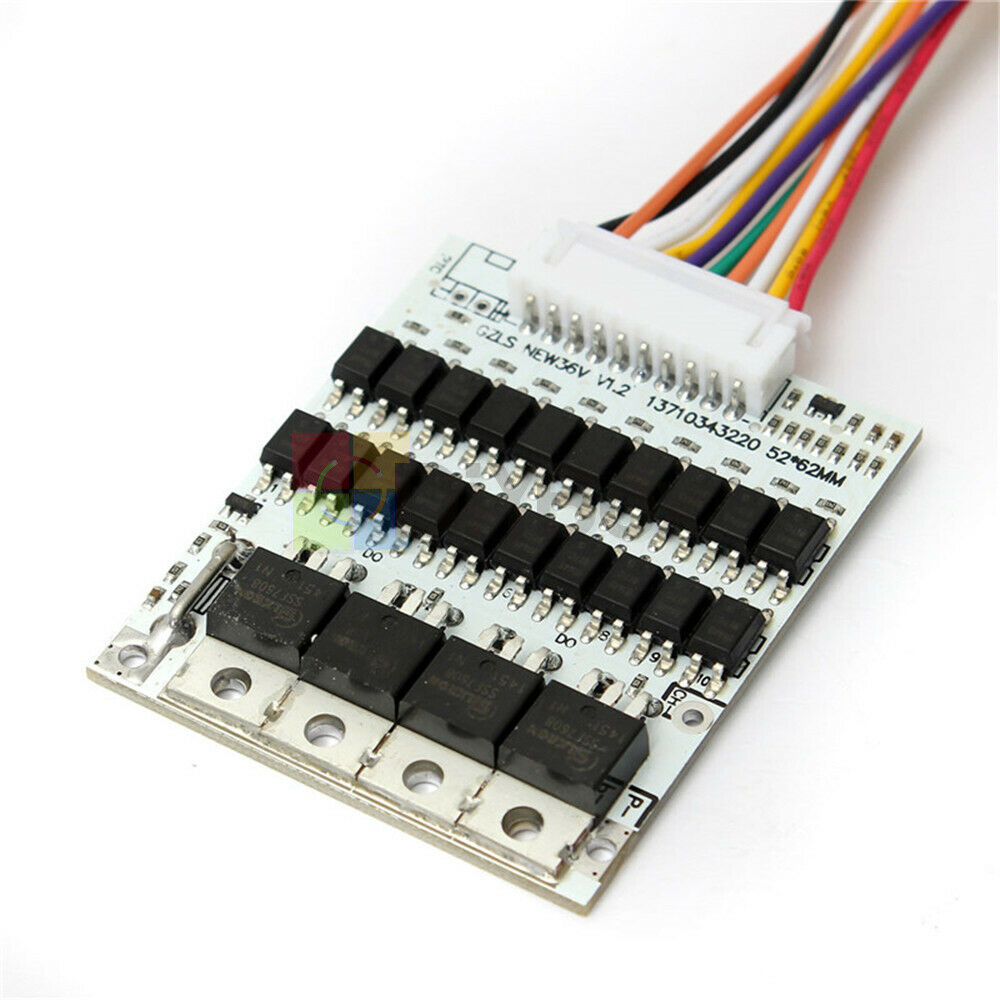 2X Max 40A 36V 10S 10Packs Li-ion Cell Balance Battery Protection Board BMS PCB