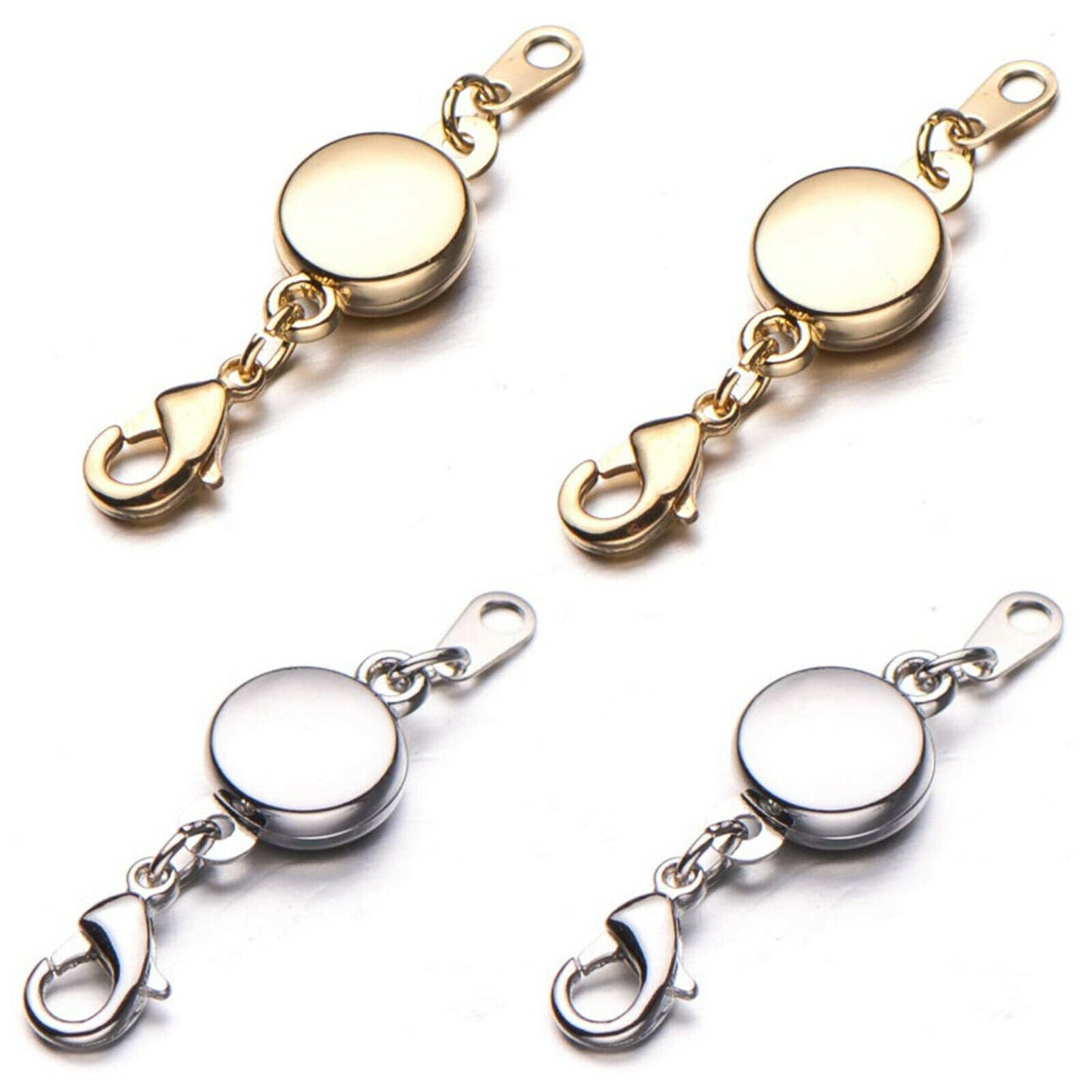 12 Pieces Magnetic Clasp Necklace Closures Bracelet Converter 3 Colors