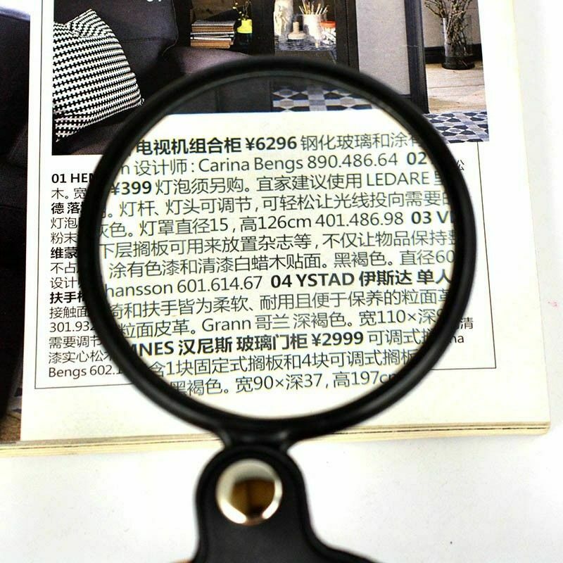 Folding Magnifier New 60mm 5X Mini Portable Glass Lens Jewelry Loupe Amplifier