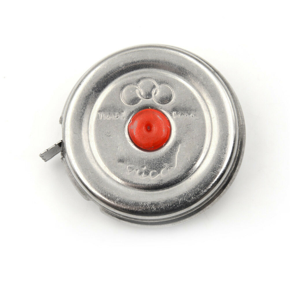2m Mini Office Stainless Steel Woodworking Retractable Tape Measure Metric DD