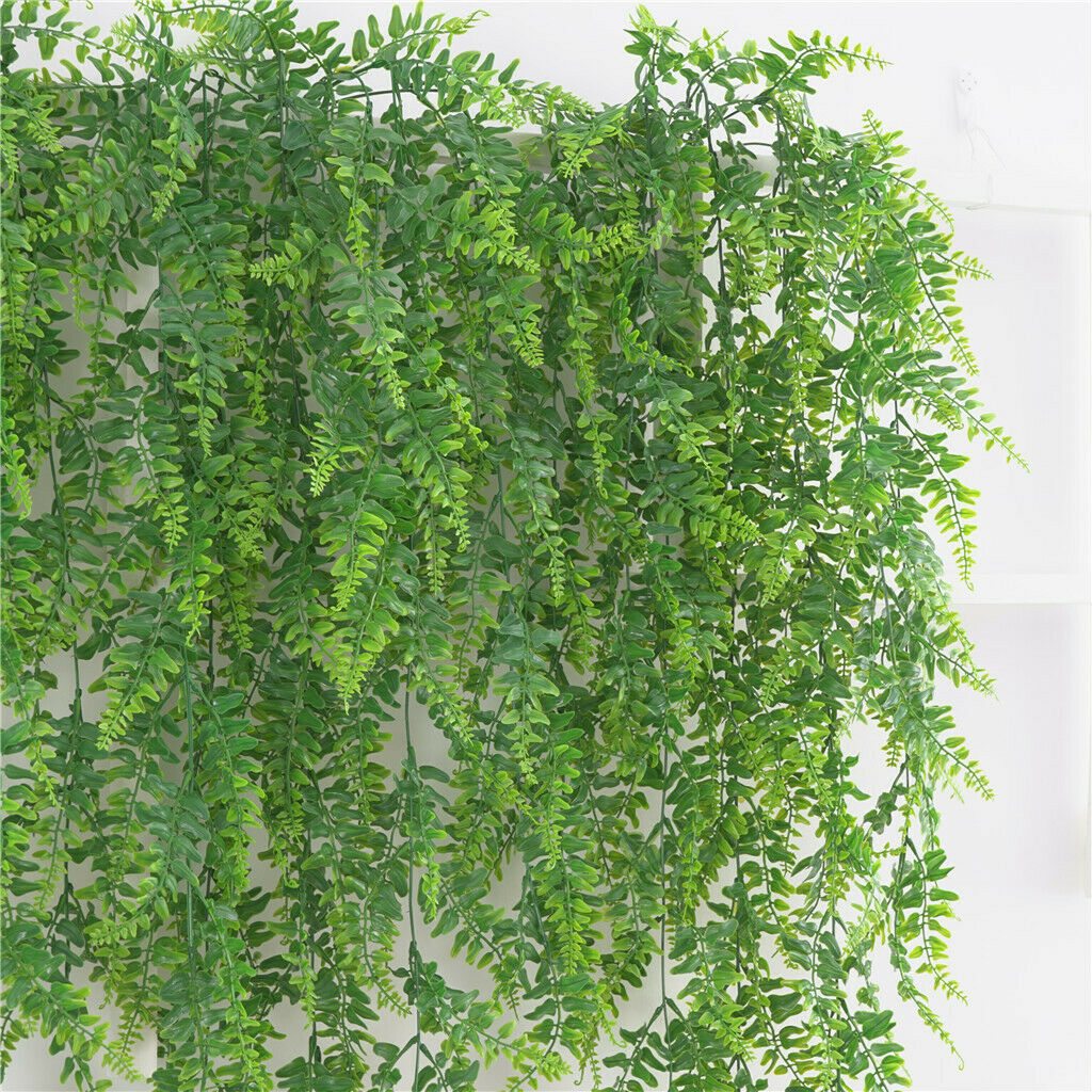 Simulation Flowers and Plants Rattan 48" 5 Heads for Garden Wall Decor