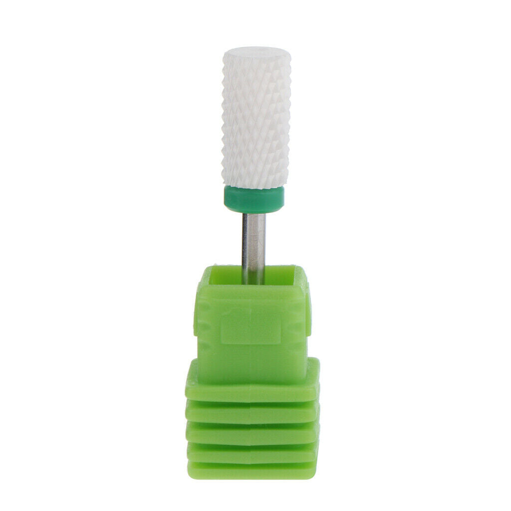 Ceramic Nail Art Polishing Head Electric Drill Bit Green Coarse Grinding