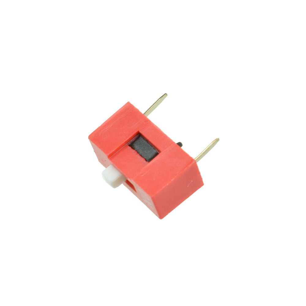 50pcs Red 2.54mm Pitch 1 Position Way 1-Bit Slide Type DIP Switch Module
