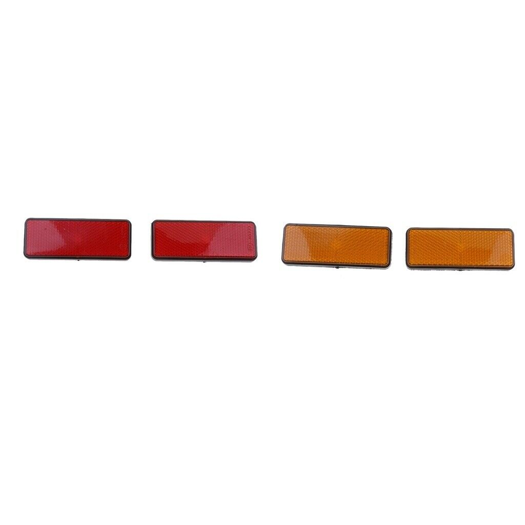 Rectangle Reflectors Universal for Motorcycle ATV Dirt Bike Scooter