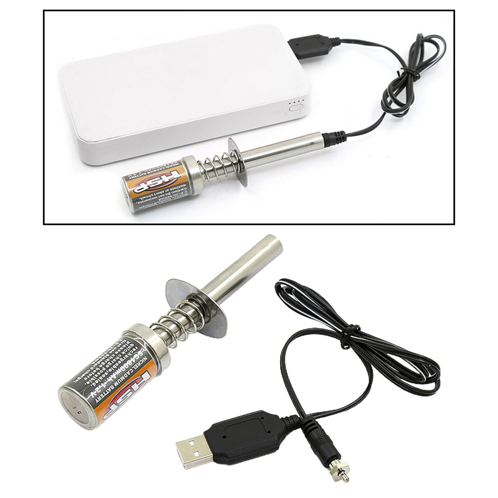 Starter Igniter USB Charging Cable for 1/10 1/8 RC Rock Off-Road Car Spare