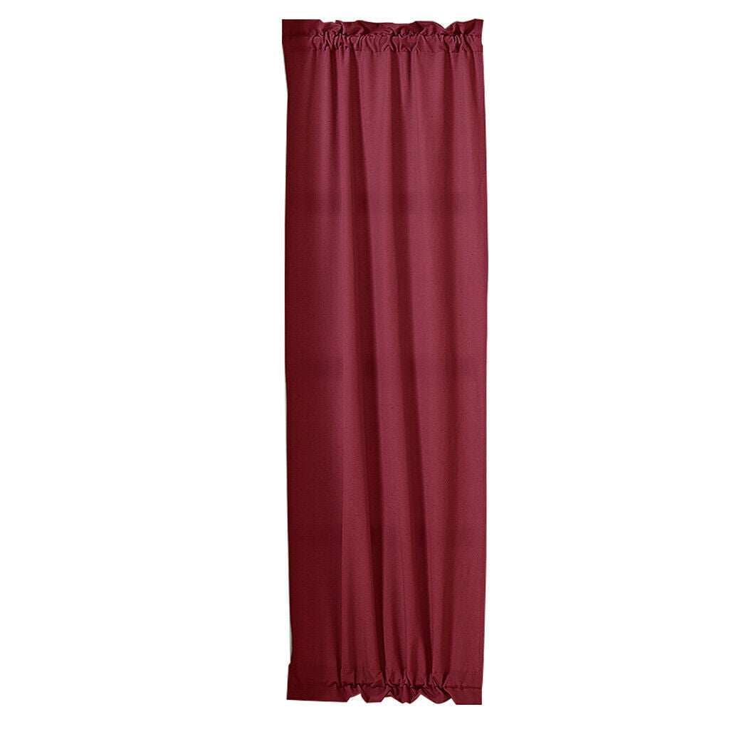 Living Room Kitchen Door Window Curtain Valance Drape Wine Red - 64x183cm