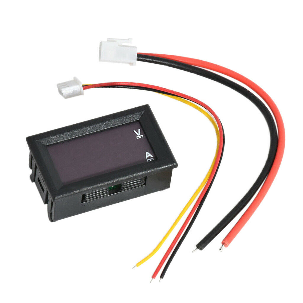 Digital Current Tester Multimeter DC 100V Volt 2A Ampere Battery Monitor Gauge