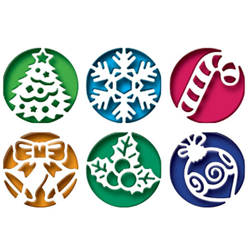 Cut Die 6Pcs Christmas Circle Scrapbook Paper Craft Blade Punch Stencils .l8
